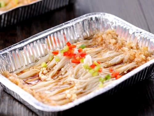 贵德锡纸烤金针菇